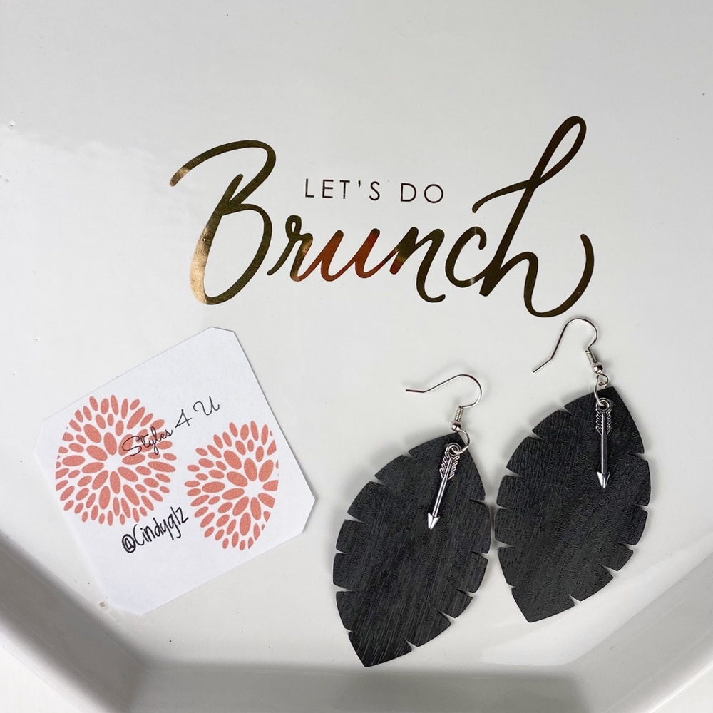 Faux Leather Earrings